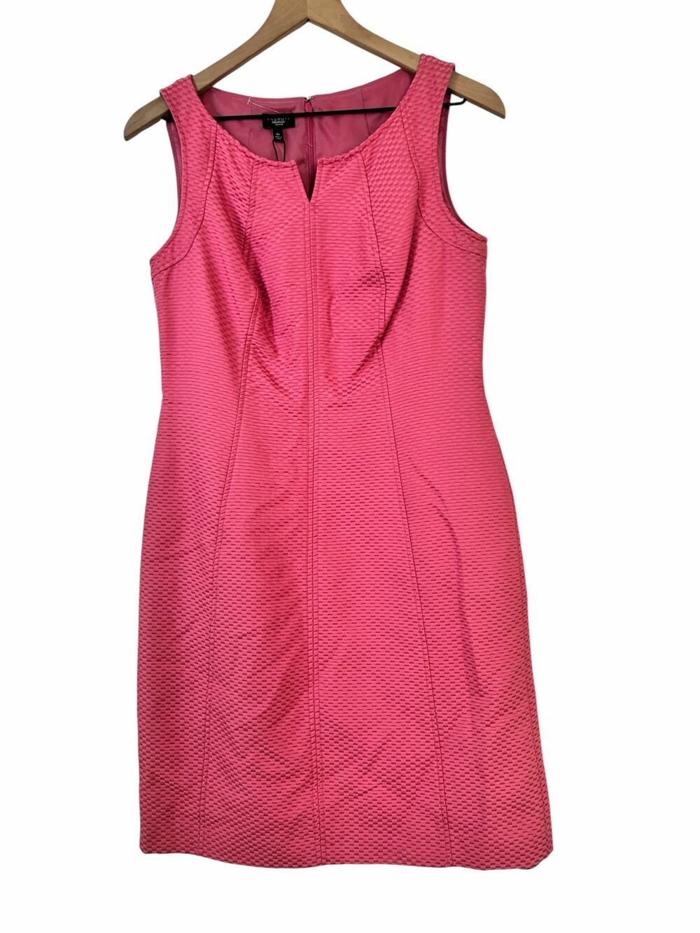 Talbots Silk Blend Pink Sheath Dress Size 8 Petite NWT Classic Career Chic